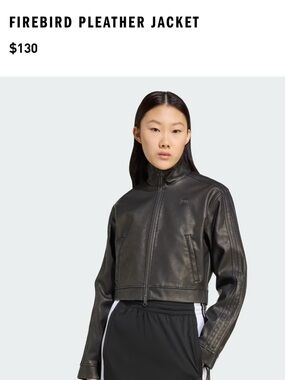 NWT adidas FIREBIRD PLEATHER JACKET